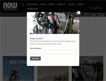 Tablet Screenshot of nowbikes-fitness.com